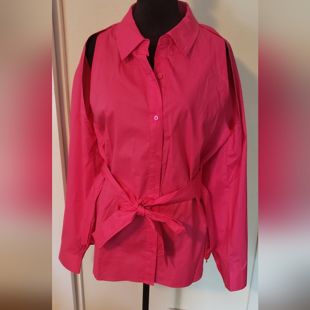 Derek Lam IO Crosby Removable Sleeve Blouse